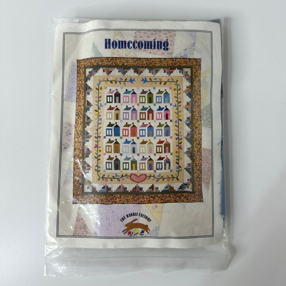 The Rabbit Factory Homecoming Quilt Pattern 2004 by Elizabeth Lake + Fabric